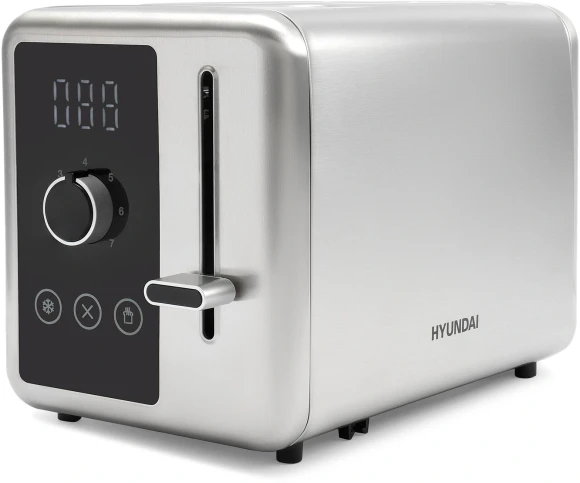 Тостер Hyundai HYT-3305 800Вт черный/серебристый