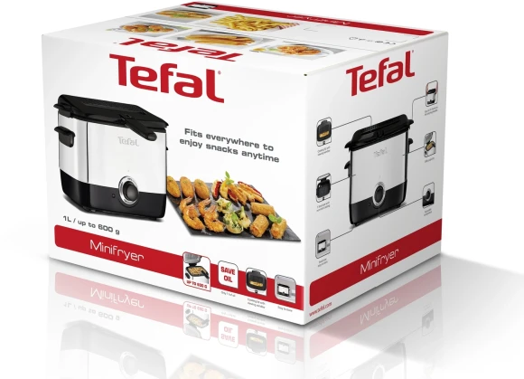 Фритюрница Tefal FF220015 1000Вт серебристый/черный Фритюрница Tefal FF220015 1000Вт серебристый/черный