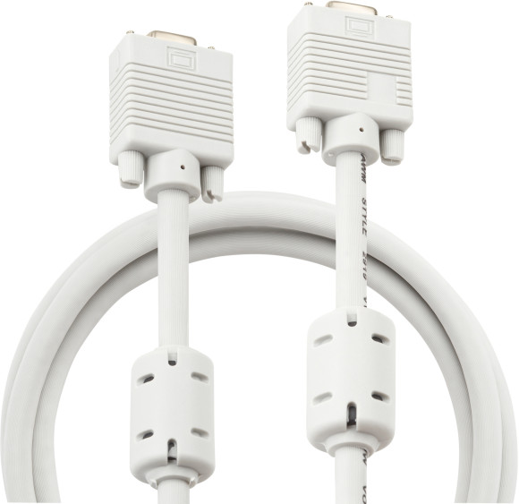 Кабель-удлинитель Buro CAB015S-06 VGA (m) VGA (f) 1.8м феррит.кольца серый