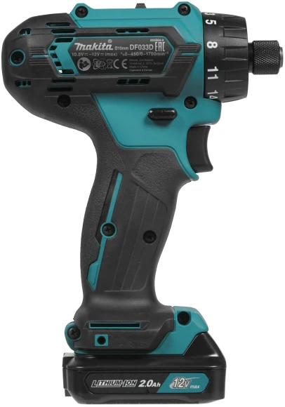 Дрель-шуруповерт Makita DF033DWAE аккум. патрон:шестигр.1/4" (кейс в комплекте)