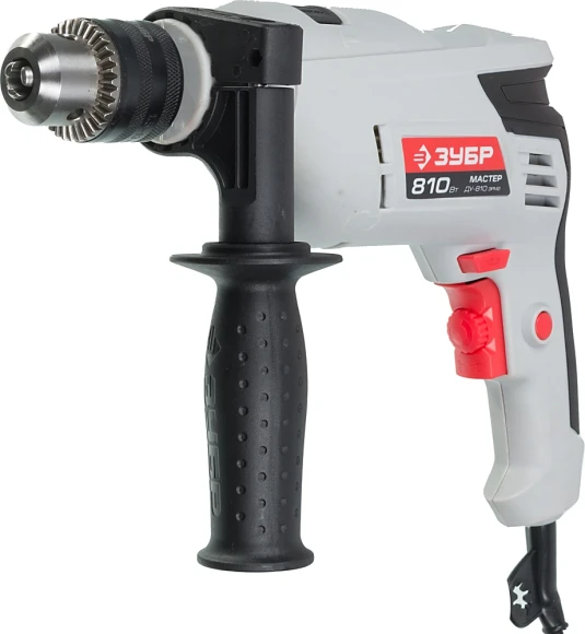Дрель ударная Зубр ДУ-810 ЭРМ2 810Вт патрон:кулачковый реверс Дрель ударная Зубр ДУ-810 ЭРМ2 810Вт патрон:кулачковый реверс