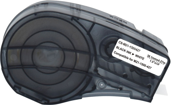 Картридж ленточный Cactus CS-M21-1500427 черный на белом 38.1x4.27 для Brady BMP21-PLUS, BMP21-LAB Картридж ленточный Cactus CS-M21-1500427 черный на белом 38.1x4.27 для Brady BMP21-PLUS, BMP21-LAB