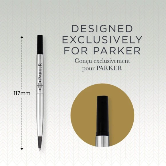 Стержень роллер Parker Quink Z01 (1950321) F 0.5мм черные чернила блистер