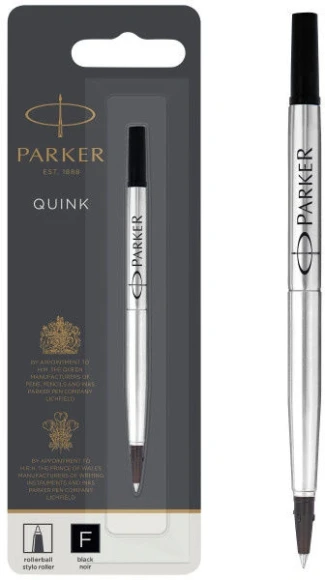 Стержень роллер Parker Quink Z01 (1950321) F 0.5мм черные чернила блистер