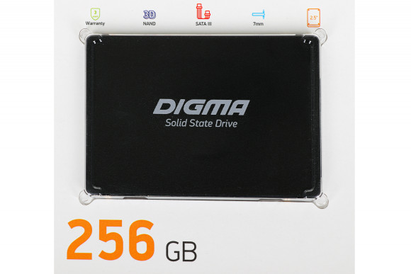 Накопитель SSD Digma SATA-III 256GB DGSR2256GP13T Run P1 2.5" Накопитель SSD Digma SATA-III 256GB DGSR2256GP13T Run P1 2.5"