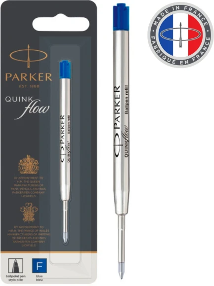 Стержень шариковый Parker QuinkFlow Z08 (1950368) F 0.8мм синие чернила блистер Стержень шариковый Parker QuinkFlow Z08 (1950368) F 0.8мм синие чернила блистер
