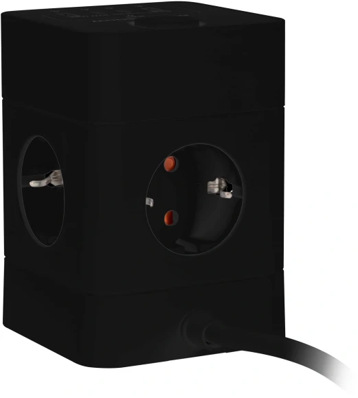 Сетевой удлинитель Buro BU-PTE4.1UC-Plus-B 1.5м (4 розетки) черный (коробка)