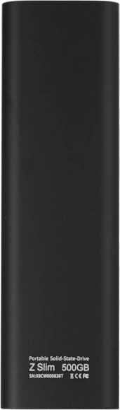 Накопитель SSD Netac USB-C 500GB NT01ZSLIM-500G-32BK Z Slim черный