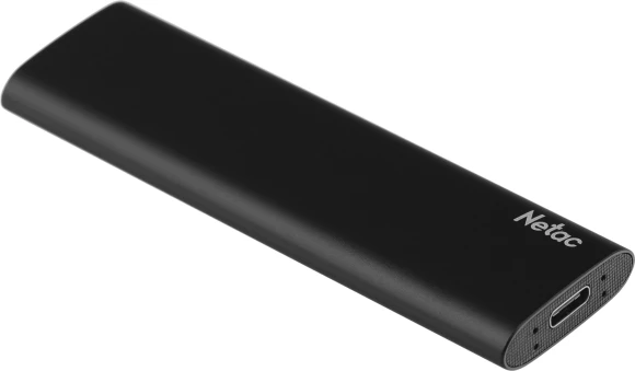 Накопитель SSD Netac USB-C 500GB NT01ZSLIM-500G-32BK Z Slim черный