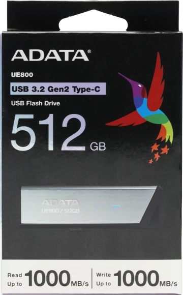 Флеш Диск A-Data 512Gb Type-C UE800 AELI-UE800-512G-CSG USB3.2 серебристый Флеш Диск A-Data 512Gb Type-C UE800 AELI-UE800-512G-CSG USB3.2 серебристый
