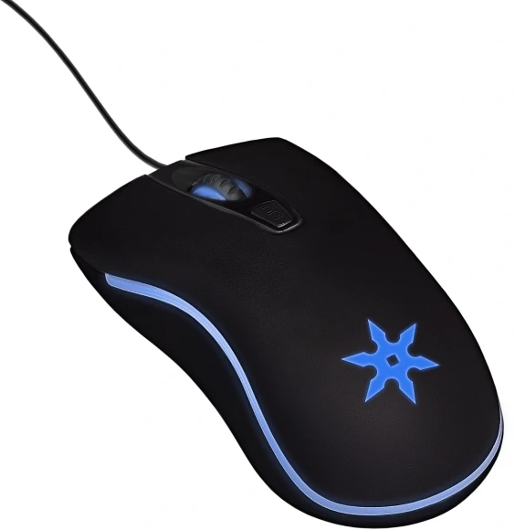Мышь Оклик 704G TOKUGAWA черный оптическая 1600dpi USB 4but (1196423)