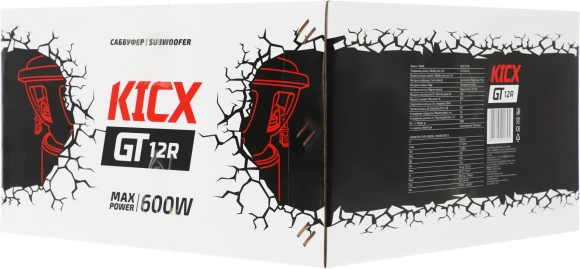 Сабвуфер автомобильный Kicx GT-12R 300Вт пассивный (30см/12") Сабвуфер автомобильный Kicx GT-12R 300Вт пассивный (30см/12")