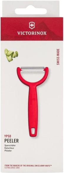 Овощечистка Victorinox Ypsoс лезвием двухсторон. красный упак.:европодвес (6.0963.1)