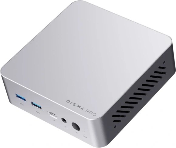Неттоп Digma Pro Minimax X5 i5 12600H (2.7) 16Gb SSD512Gb UHDG Windows 11 Pro GbitEth WiFi BT 100W серебристый (DPP5-ADXW06)