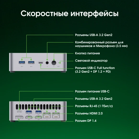 Неттоп Digma Pro Minimax X5 i5 12600H (2.7) 16Gb SSD512Gb UHDG Windows 11 Pro GbitEth WiFi BT 100W серебристый (DPP5-ADXW06)