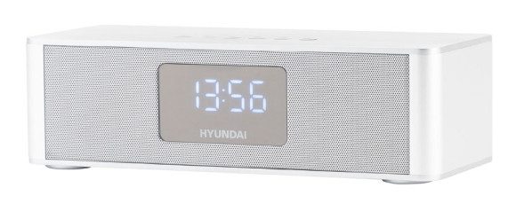 Радиобудильник Hyundai H-RCL360 белый LCD подсв:белая часы:цифровые FM