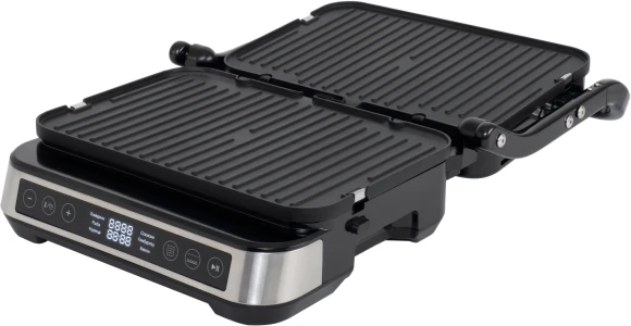 Электрогриль Hyundai HYG-5020 2000Вт серебристый/черный