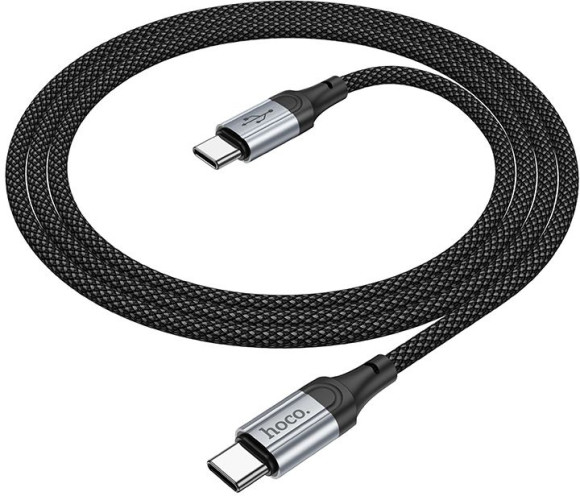 Кабель Hoco X102 Fresh Type-C to Type-C USB Type-C (m)-USB Type-C (m) 1м черный коробка Кабель Hoco X102 Fresh Type-C to Type-C USB Type-C (m)-USB Type-C (m) 1м черный коробка