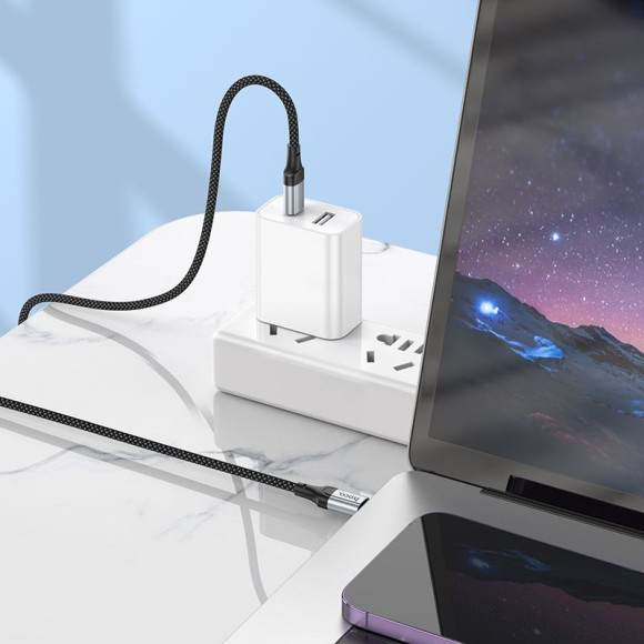 Кабель Hoco X102 Fresh Type-C to Type-C USB Type-C (m)-USB Type-C (m) 1м черный коробка Кабель Hoco X102 Fresh Type-C to Type-C USB Type-C (m)-USB Type-C (m) 1м черный коробка