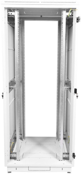 Шкаф серверный ЦМО (ШТК-М-42.8.10-48АА) напольный 42U 800x1000мм пер.дв.перфор. задн.дв.перфор.2-хст. 2 бок.пан. направл.под закл.гайки 710кг серый 855мм 129.15кг 180град. 2030мм IP20 сталь