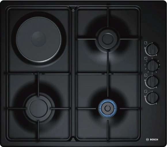 Газовая варочная поверхность Bosch PBY6C6B62O черный Газовая варочная поверхность Bosch PBY6C6B62O черный