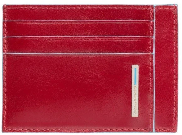 Чехол для кредитных карт Piquadro Blue Square PP2762B2R/R красный натур.кожа Чехол для кредитных карт Piquadro Blue Square PP2762B2R/R красный натур.кожа