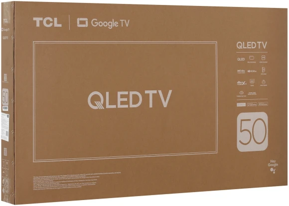 Телевизор QLED TCL 50" 50P7K черный 4K Ultra HD 60Hz DVB-T DVB-T2 DVB-C DVB-S DVB-S2 USB WiFi Smart TV (RUS)