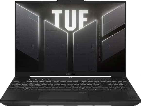Ноутбук Asus TUF Gaming F16 FX608JH-RV065 Core i5 13450HX 16Gb SSD512Gb NVIDIA GeForce RTX5050 8Gb 16" IPS FHD+ (1920x1200) без ОС grey WiFi BT Cam (90NR0MH1-M003V0)