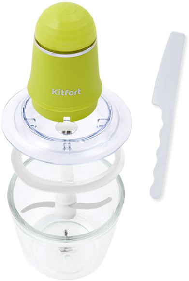 Измельчитель электрический Kitfort КТ-3016-2 0.5л. 200Вт салатовый