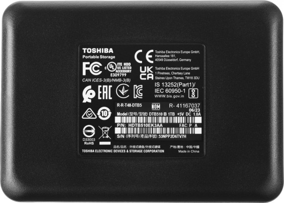 Жесткий диск Toshiba USB3.0 1TB HDTB510EK3AA Canvio Basics 2.5" черный Жесткий диск Toshiba USB3.0 1TB HDTB510EK3AA Canvio Basics 2.5" черный