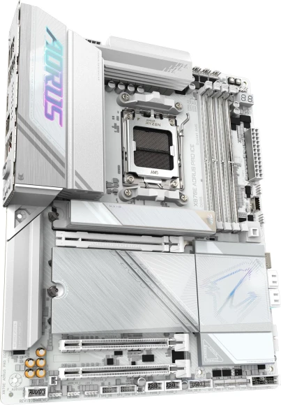 Материнская плата Gigabyte X870E AORUS PRO ICE Socket AM5 AMD X870E 4xDDR5 ATX AC`97 8ch(7.1) 2.5Gg RAID+HDMI