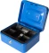 Ящик для денег Silwerhof 90x200x160 синий сталь 0.917кг Ящик для денег Silwerhof 90x200x160 синий сталь 0.917кг