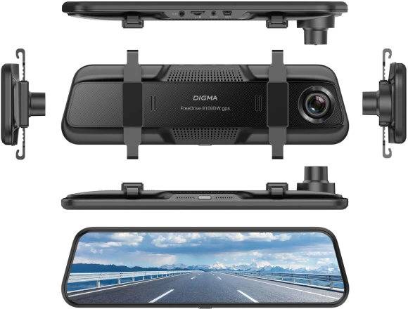 Видеорегистратор Digma FreeDrive 8100DW gps черный 4Mpix 2160x3840 170гр. GPS Allwinner