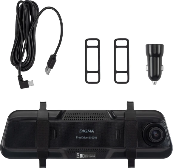 Видеорегистратор Digma FreeDrive 8100DW gps черный 4Mpix 2160x3840 170гр. GPS Allwinner
