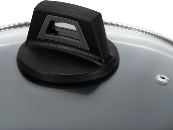 Кастрюля Polaris Graphit 24C 4л. d=24см (с крышкой) т.серый