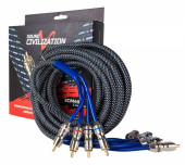 Акустический кабель Kicx RCA SCM45 5м 4-х канальный Акустический кабель Kicx RCA SCM45 5м 4-х канальный