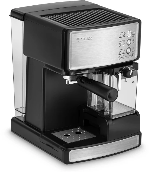 Кофеварка рожковая Vitek VT-1514 BK 1238Вт черный Кофеварка рожковая Vitek VT-1514 BK 1238Вт черный