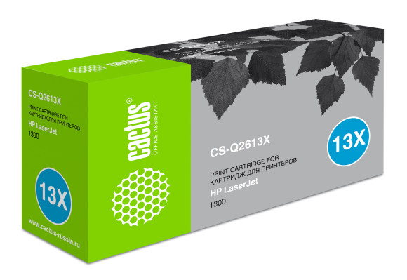 Картридж лазерный Cactus CS-Q2613X Q2613X черный (4000стр.) для HP LJ 1300/1300N Картридж лазерный Cactus CS-Q2613X Q2613X черный (4000стр.) для HP LJ 1300/1300N