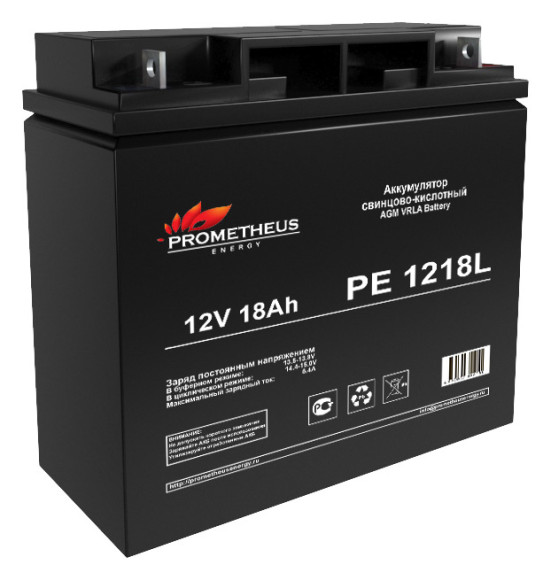 Батарея для ИБП Prometheus Energy PE 1218L 12В 18Ач Батарея для ИБП Prometheus Energy PE 1218L 12В 18Ач