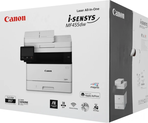 МФУ лазерный Canon i-Sensys MF455dw (5161C006/16) A4 Duplex WiFi белый