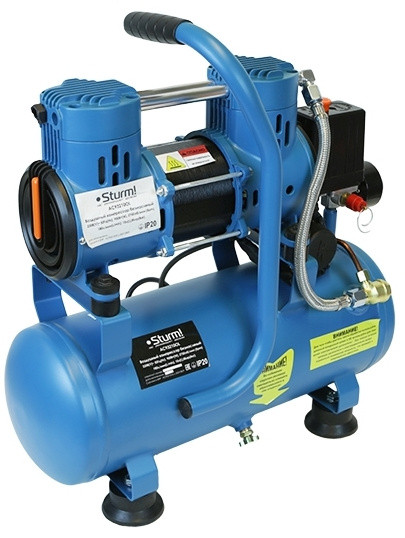 Компрессор поршневой Sturm! AC93210OL безмасляный 180л/мин 10л 900Вт синий/черный Компрессор поршневой Sturm! AC93210OL безмасляный 180л/мин 10л 900Вт синий/черный
