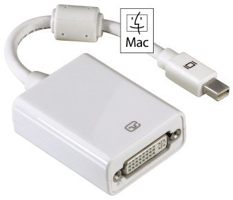 Адаптер Hama miniDisplayPort (m) DVI-D (f) 0.1м (00053248) феррит.кольца