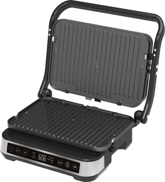 Электрогриль Hyundai HYG-5020 2000Вт серебристый/черный Электрогриль Hyundai HYG-5020 2000Вт серебристый/черный