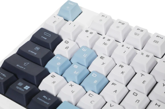 Клавиатура MSI Forge GK600 механическая белый/синий USB беспроводная BT/Radio Multimedia for gamer LED (S11-43RUP01-HH9) кабель 1.8м