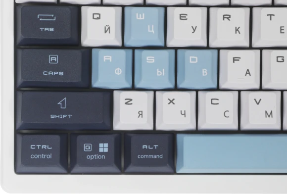 Клавиатура MSI Forge GK600 механическая белый/синий USB беспроводная BT/Radio Multimedia for gamer LED (S11-43RUP01-HH9) кабель 1.8м