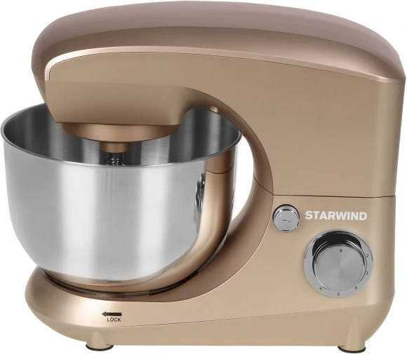 Миксер планетарный Starwind SPM5181 1000Вт золотистый