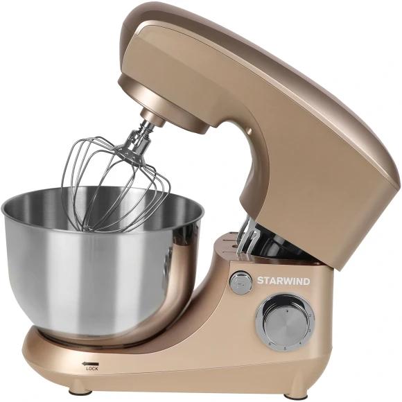 Миксер планетарный Starwind SPM5181 1000Вт золотистый
