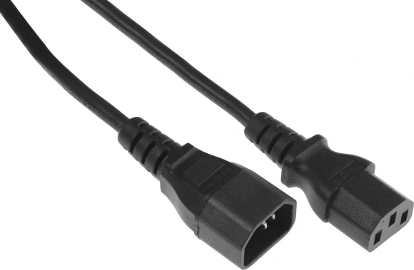 Шнур питания Hyperline PWC-IEC13-IEC14-1.0-BK C13-С14 проводник.:3x0.75мм2 1м 230В 10А (упак.:1шт) черный Шнур питания Hyperline PWC-IEC13-IEC14-1.0-BK C13-С14 проводник.:3x0.75мм2 1м 230В 10А (упак.:1шт) черный