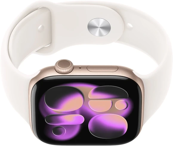 Смарт-часы Apple Watch Series 11 A3333 46мм OLED корп.розовое золото Sport Band рем.белый разм.брасл.:160-210мм (MEV74LW/A) Смарт-часы Apple Watch Series 11 A3333 46мм OLED корп.розовое золото Sport Band рем.белый разм.брасл.:160-210мм (MEV74LW/A)