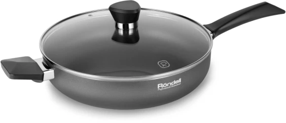 Сотейник Rondell Strike RDA-1399 3.4л. d=28см (с крышкой) серый